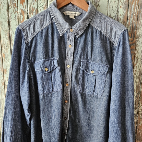 Jones New York 2X Denim shirt - Picture 1 of 8